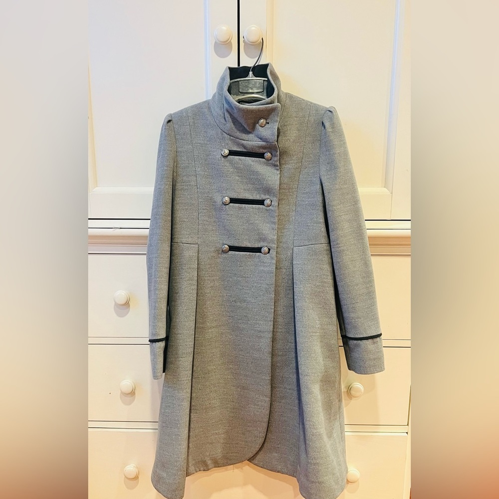 Rothschild Wool blend coat military style